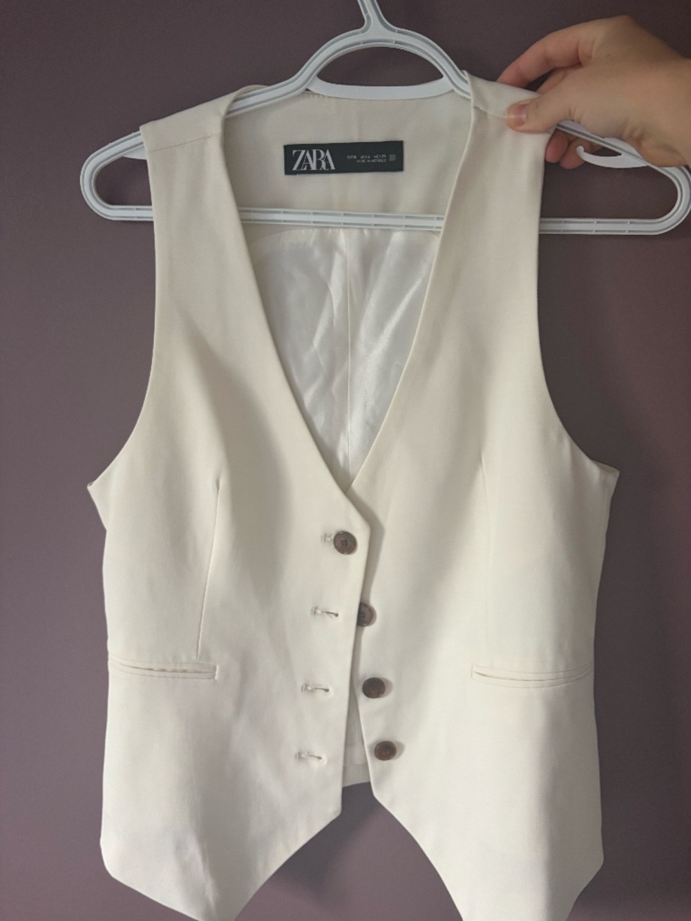 White Zara Waistcoat